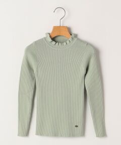 SHIPS / シップス Tシャツ | SHIPS KIDS:100〜125cm /〈手洗い可能〉リブ フリル タートルネック ニット