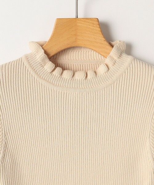 SHIPS / シップス Tシャツ | SHIPS KIDS:100〜125cm /〈手洗い可能〉リブ フリル タートルネック ニット | 詳細2