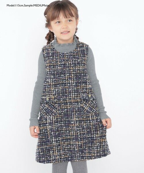 SHIPS / シップス Tシャツ | SHIPS KIDS:100〜125cm /〈手洗い可能〉リブ フリル タートルネック ニット | 詳細8