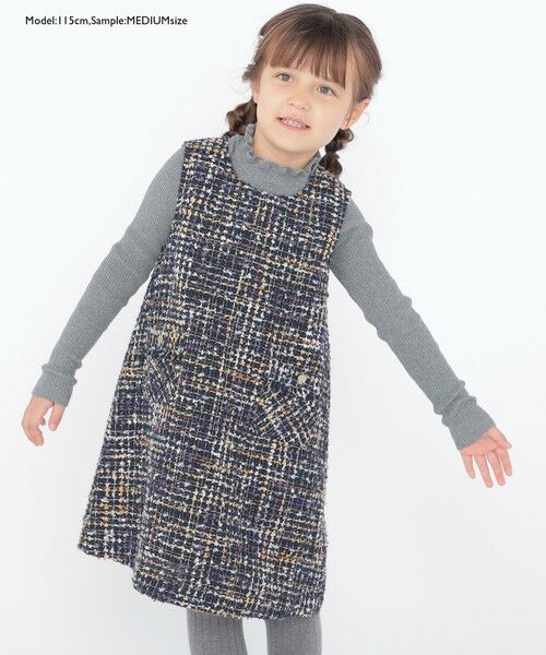 SHIPS / シップス Tシャツ | SHIPS KIDS:100〜125cm /〈手洗い可能〉リブ フリル タートルネック ニット | 詳細9