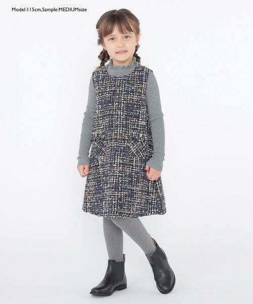 SHIPS / シップス Tシャツ | SHIPS KIDS:100〜125cm /〈手洗い可能〉リブ フリル タートルネック ニット | 詳細10