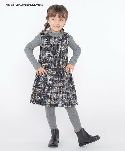 SHIPS / シップス Tシャツ | SHIPS KIDS:100〜125cm /〈手洗い可能〉リブ フリル タートルネック ニット | 詳細11