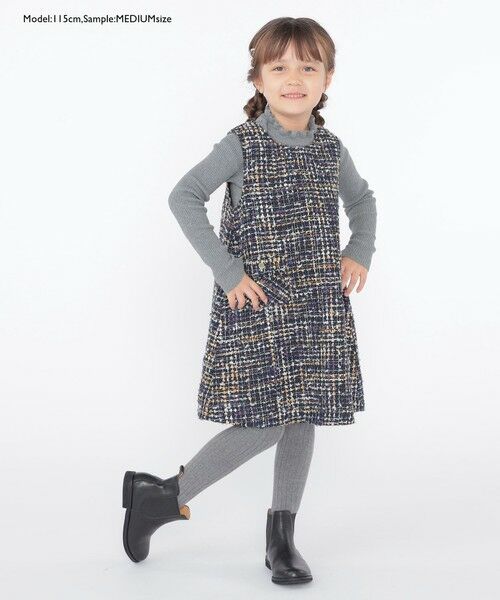 SHIPS / シップス Tシャツ | SHIPS KIDS:100〜125cm /〈手洗い可能〉リブ フリル タートルネック ニット | 詳細12