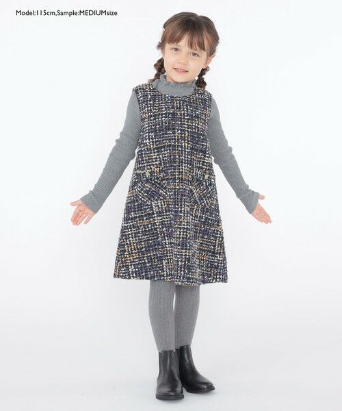 SHIPS / シップス Tシャツ | SHIPS KIDS:100〜125cm /〈手洗い可能〉リブ フリル タートルネック ニット | 詳細13