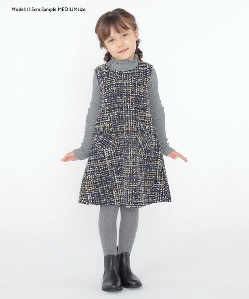 SHIPS / シップス Tシャツ | SHIPS KIDS:100〜125cm /〈手洗い可能〉リブ フリル タートルネック ニット | 詳細14