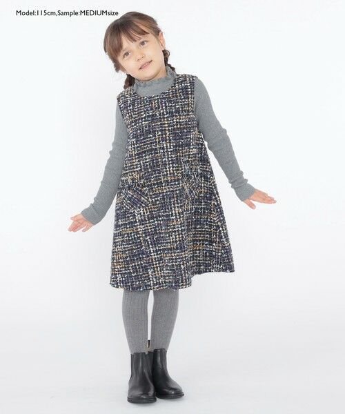 SHIPS / シップス Tシャツ | SHIPS KIDS:100〜125cm /〈手洗い可能〉リブ フリル タートルネック ニット | 詳細15