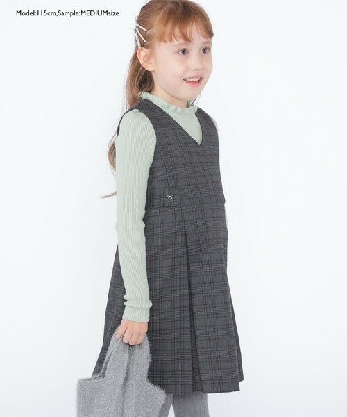 SHIPS / シップス Tシャツ | SHIPS KIDS:100〜125cm /〈手洗い可能〉リブ フリル タートルネック ニット | 詳細19