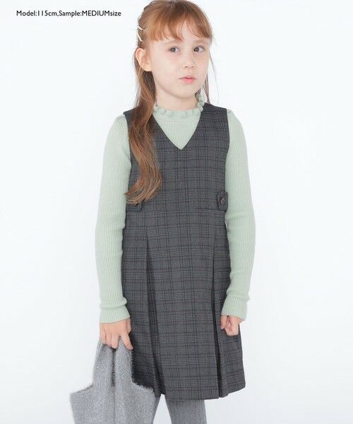 SHIPS / シップス Tシャツ | SHIPS KIDS:100〜125cm /〈手洗い可能〉リブ フリル タートルネック ニット | 詳細20