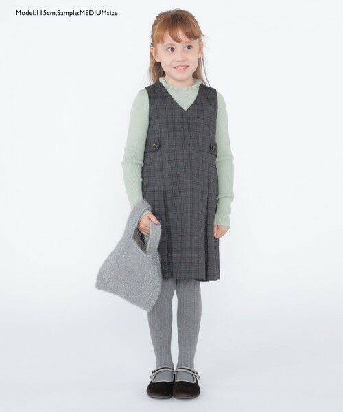 SHIPS / シップス Tシャツ | SHIPS KIDS:100〜125cm /〈手洗い可能〉リブ フリル タートルネック ニット | 詳細23