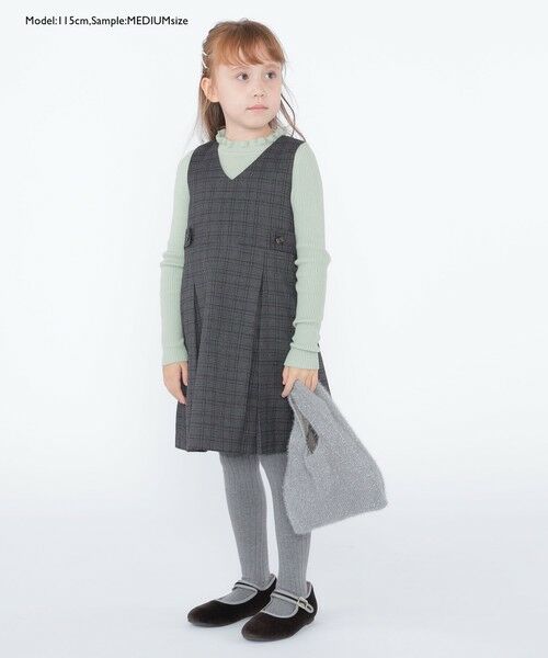 SHIPS / シップス Tシャツ | SHIPS KIDS:100〜125cm /〈手洗い可能〉リブ フリル タートルネック ニット | 詳細25