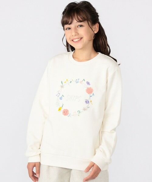 SHIPS / シップス Tシャツ | SHIPS KIDS:140〜150cm / ミュージック フラワー スウェット | 詳細1