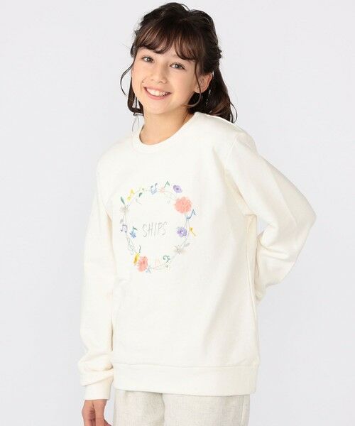 SHIPS / シップス Tシャツ | SHIPS KIDS:140〜150cm / ミュージック フラワー スウェット | 詳細2