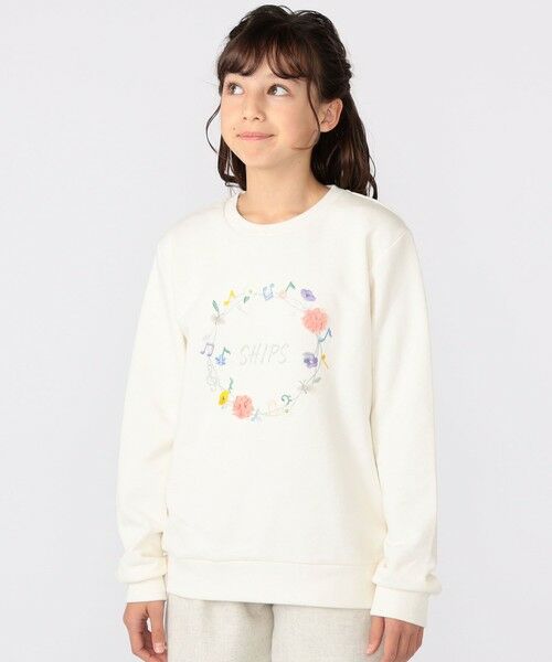 SHIPS / シップス Tシャツ | SHIPS KIDS:140〜150cm / ミュージック フラワー スウェット | 詳細3
