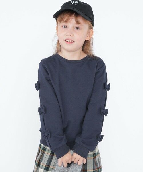 SHIPS / シップス Tシャツ | SHIPS KIDS:100〜130cm / リボン スウェット | 詳細1