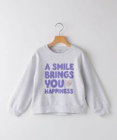 SHIPS / シップス Tシャツ | SHIPS KIDS:100〜125cm / ガーゼ 裏毛 メッセージ スウェット