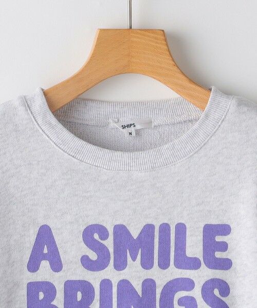 SHIPS / シップス Tシャツ | SHIPS KIDS:100〜125cm / ガーゼ 裏毛 メッセージ スウェット | 詳細2