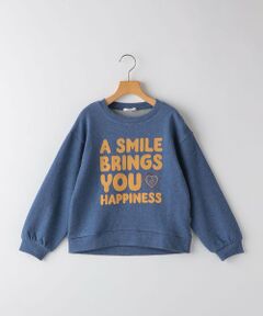 SHIPS / シップス Tシャツ | SHIPS KIDS:130〜140cm / ガーゼ 裏毛 メッセージ スウェット