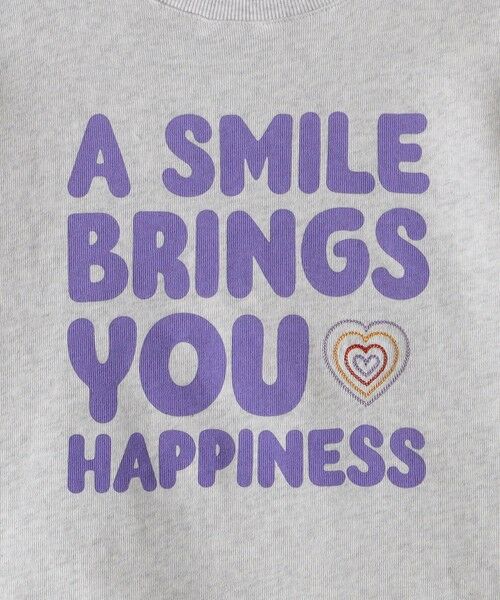 SHIPS / シップス Tシャツ | SHIPS KIDS:130〜140cm / ガーゼ 裏毛 メッセージ スウェット | 詳細1