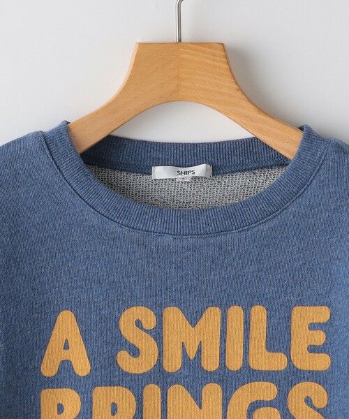 SHIPS / シップス Tシャツ | SHIPS KIDS:130〜140cm / ガーゼ 裏毛 メッセージ スウェット | 詳細3