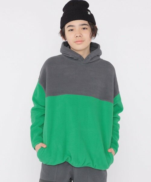 SHIPS / シップス Tシャツ | SHIPS KIDS:140〜160cm / フリース ゲーミング パーカー(チャコールグレー)