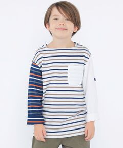 SHIPS / シップス Tシャツ | SHIPS KIDS:100〜130cm/クレイジー ボーダー ロングスリーブ Tシャツ