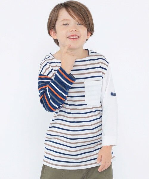 SHIPS / シップス Tシャツ | SHIPS KIDS:100〜130cm/クレイジー ボーダー ロングスリーブ Tシャツ | 詳細2