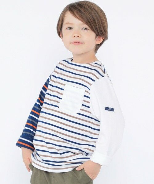 SHIPS / シップス Tシャツ | SHIPS KIDS:100〜130cm/クレイジー ボーダー ロングスリーブ Tシャツ | 詳細5