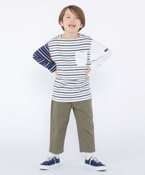SHIPS / シップス Tシャツ | SHIPS KIDS:100〜130cm/クレイジー ボーダー ロングスリーブ Tシャツ | 詳細10