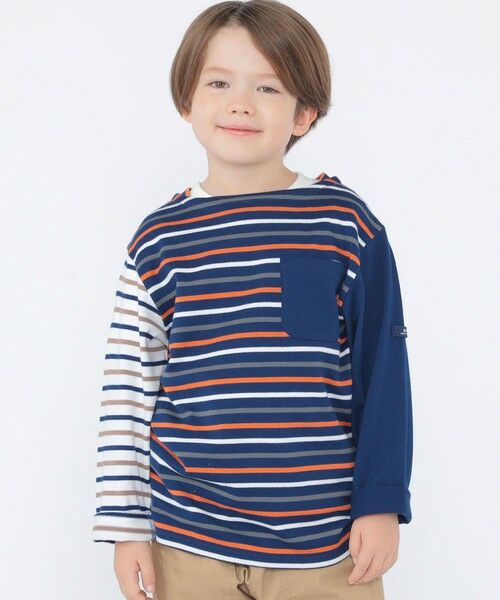 SHIPS / シップス Tシャツ | SHIPS KIDS:100〜130cm/クレイジー ボーダー ロングスリーブ Tシャツ | 詳細17