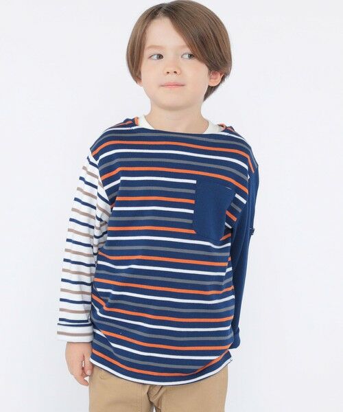 SHIPS / シップス Tシャツ | SHIPS KIDS:100〜130cm/クレイジー ボーダー ロングスリーブ Tシャツ | 詳細19