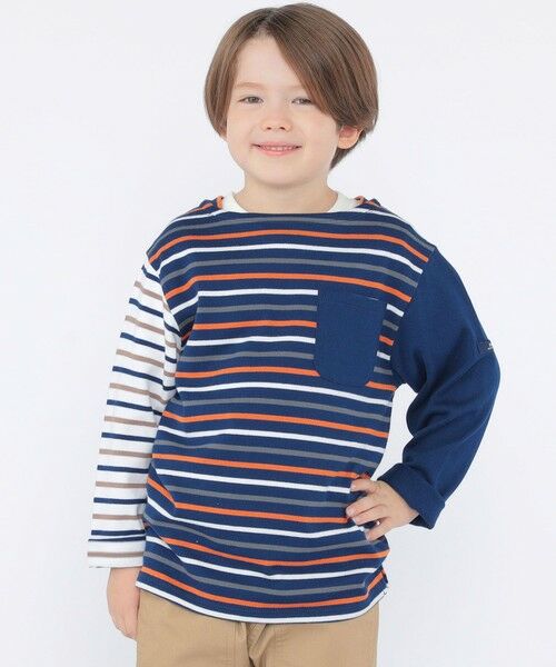 SHIPS / シップス Tシャツ | SHIPS KIDS:100〜130cm/クレイジー ボーダー ロングスリーブ Tシャツ | 詳細20