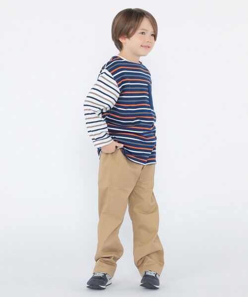 SHIPS / シップス Tシャツ | SHIPS KIDS:100〜130cm/クレイジー ボーダー ロングスリーブ Tシャツ | 詳細24