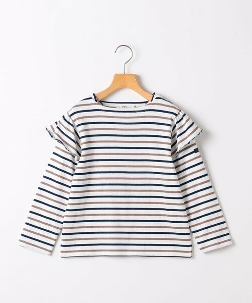 SHIPS / シップス Tシャツ | SHIPS KIDS:100〜130cm/ボーダー フリル ロングスリーブ Tシャツ | 詳細18