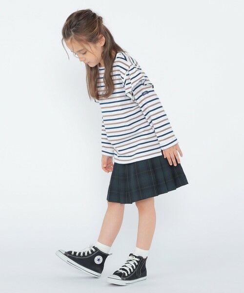 SHIPS / シップス Tシャツ | SHIPS KIDS:100〜130cm/ボーダー フリル ロングスリーブ Tシャツ | 詳細9