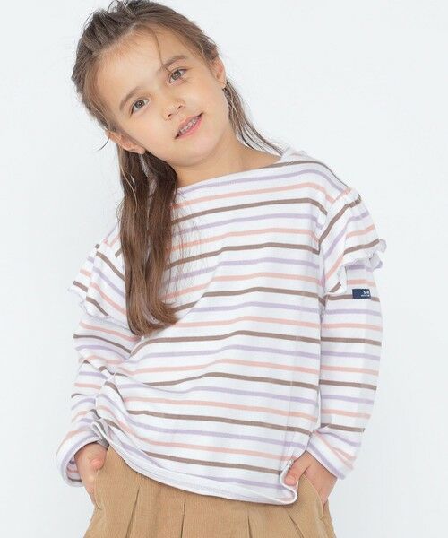 SHIPS / シップス Tシャツ | SHIPS KIDS:100〜130cm/ボーダー フリル ロングスリーブ Tシャツ | 詳細29