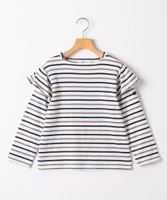 SHIPS / シップス Tシャツ | SHIPS KIDS:140〜150cm/ボーダー フリル ロングスリーブ Tシャツ
