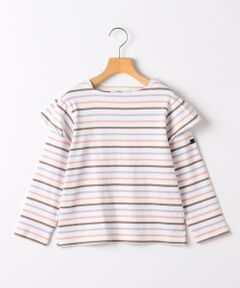 SHIPS / シップス Tシャツ | SHIPS KIDS:140〜150cm/ボーダー フリル ロングスリーブ Tシャツ