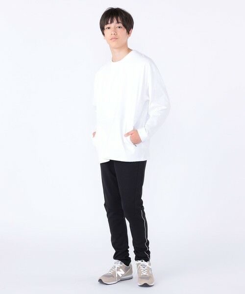 SHIPS / シップス カットソー | SHIPS KIDS:140〜160cm /ファスナー ポケット付き ロング スリーブ Tシャツ | 詳細4