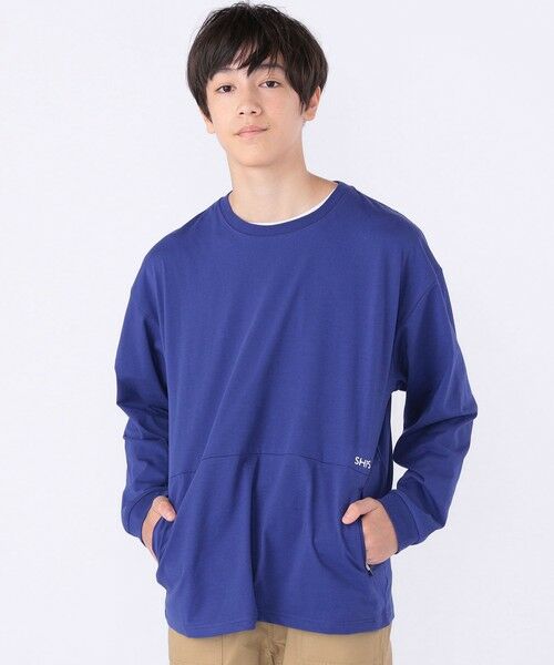 SHIPS / シップス カットソー | SHIPS KIDS:140〜160cm /ファスナー ポケット付き ロング スリーブ Tシャツ | 詳細9