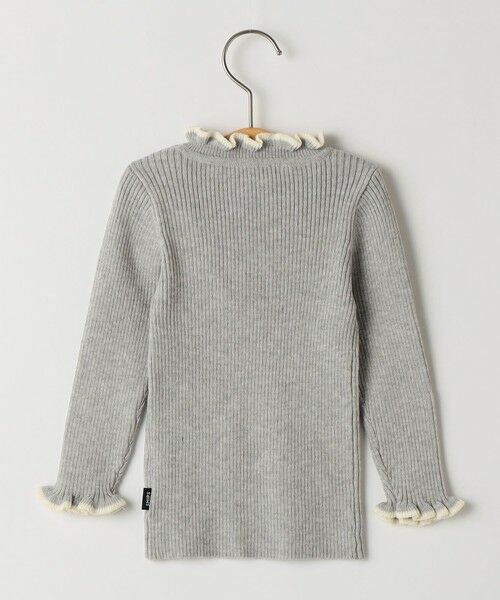 SHIPS / シップス カットソー | SHIPS KIDS:80〜90cm /〈手洗い可能〉フリル リブ ニット | 詳細3