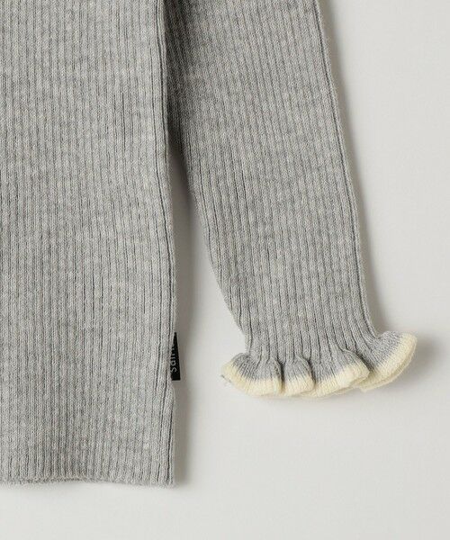 SHIPS / シップス カットソー | SHIPS KIDS:80〜90cm /〈手洗い可能〉フリル リブ ニット | 詳細5