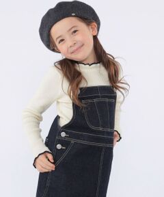 SHIPS / シップス カットソー | SHIPS KIDS:100〜120cm /〈手洗い可能〉フリル リブ ニット