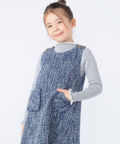 SHIPS / シップス カットソー | SHIPS KIDS:100〜120cm /〈手洗い可能〉フリル リブ ニット