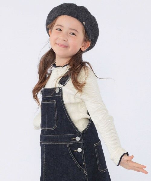 SHIPS / シップス カットソー | SHIPS KIDS:100〜120cm /〈手洗い可能〉フリル リブ ニット | 詳細8