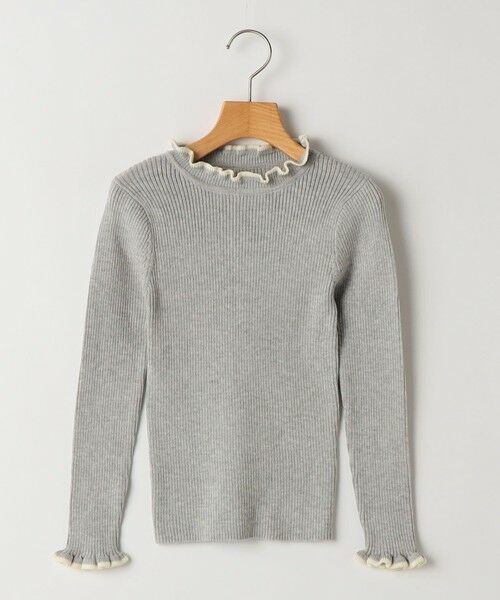 SHIPS / シップス カットソー | SHIPS KIDS:100〜120cm /〈手洗い可能〉フリル リブ ニット | 詳細20