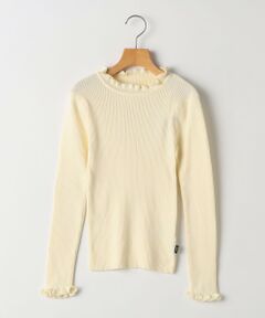 SHIPS / シップス カットソー | SHIPS KIDS:130〜150cm /〈手洗い可能〉フリル リブ ニット