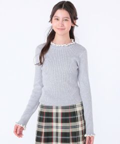 SHIPS / シップス カットソー | SHIPS KIDS:130〜150cm /〈手洗い可能〉フリル リブ ニット