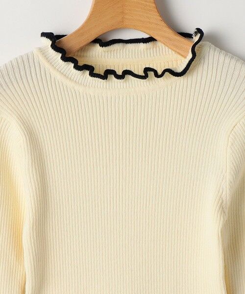 SHIPS / シップス カットソー | SHIPS KIDS:130〜150cm /〈手洗い可能〉フリル リブ ニット | 詳細3
