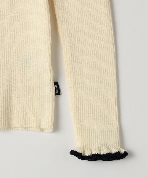 SHIPS / シップス カットソー | SHIPS KIDS:130〜150cm /〈手洗い可能〉フリル リブ ニット | 詳細4
