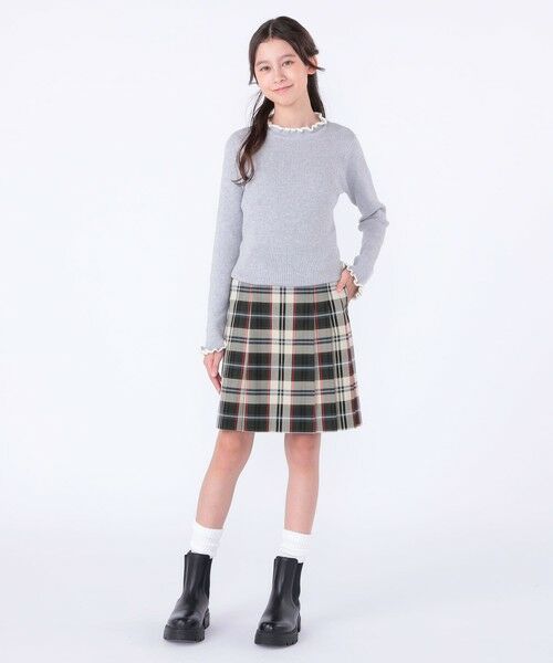 SHIPS / シップス カットソー | SHIPS KIDS:130〜150cm /〈手洗い可能〉フリル リブ ニット | 詳細10